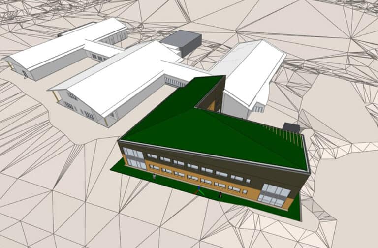 Moderne arkitektur og byggdesign av ny nettside for byggkonsulent selskaper.