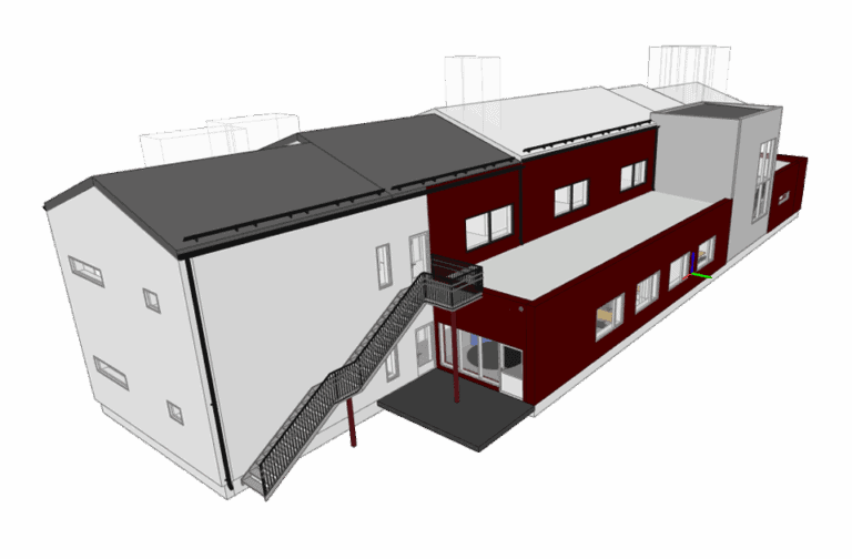 Moderne arkitekttegnet boligdesign for din nye nettside, fokus på tilpassede byggetjenester, husrenovering og digital presentasjon av byggprosjekter.