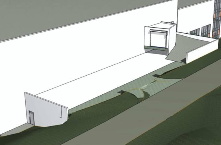 Moderne arkitekturdesign for din nye nettside, fokus på funksjonelt og estetisk tiltalende byggdesign.